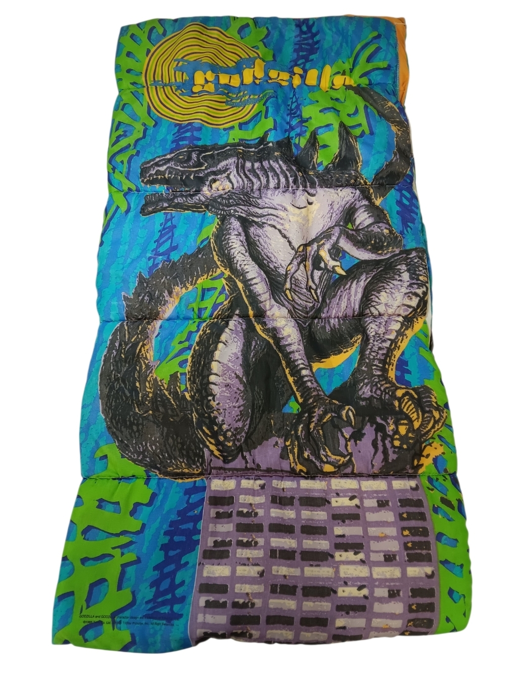 90s Godzilla Sleeping Bag Looks New!